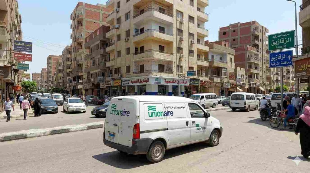 صورة توضيحية حول خدمات الصيانة المتنقلة عبر سيارات خدمة يونيون اير بالشرقية