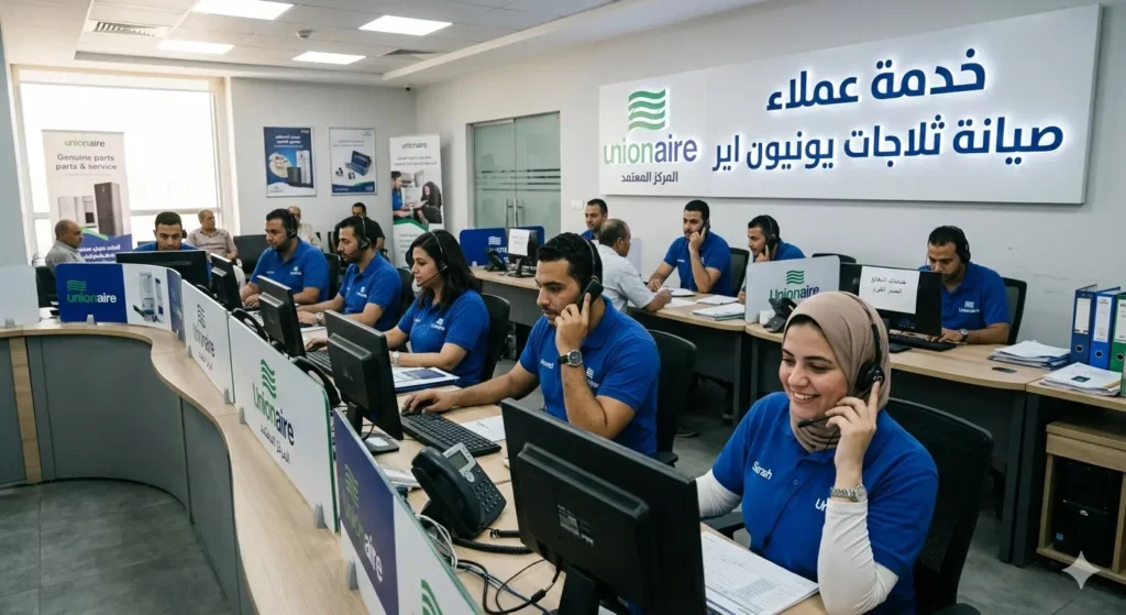 مركز خدمة عملاء يقدم خدمات الدعم الفني عبر الهاتف.