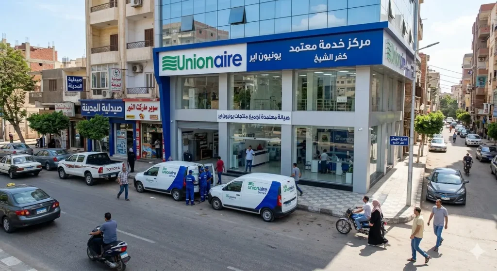 صورة توضيحية حول مركز صيانة اجهزة يونيون اير المنزلية بمحافظة كفر الشيخ في مصر.