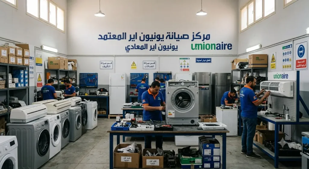 صورة توضح مركز صيانة يونيون اير في المعادي