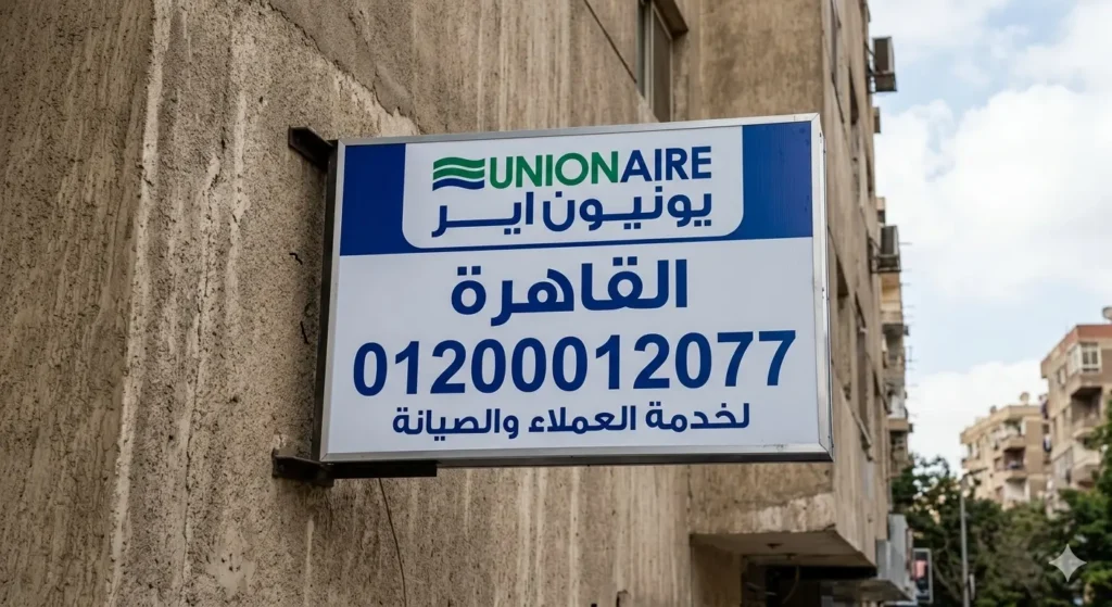 صورة توضح رقم صيانة يونيون اير القاهرة
