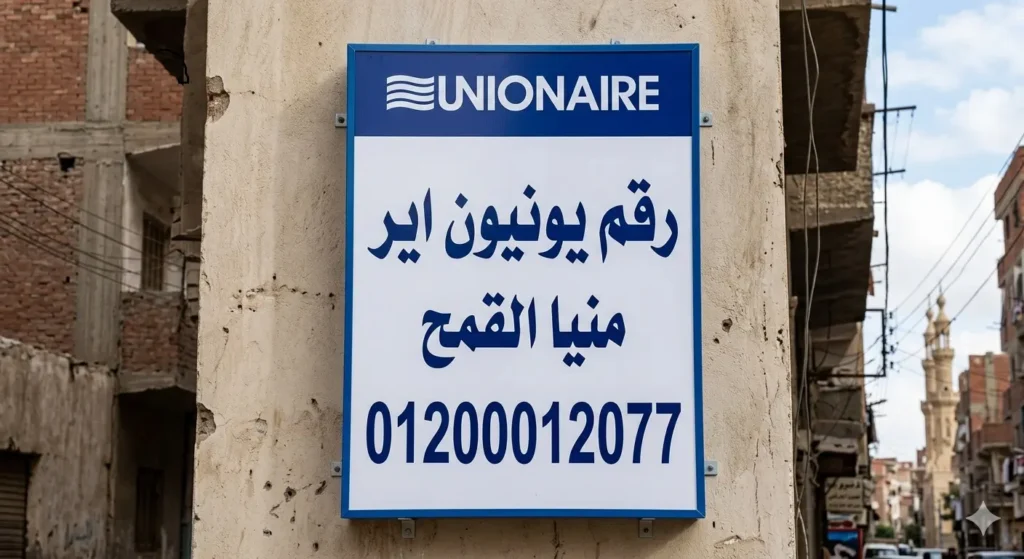 صورة توضح رقم تليفون يونيون اير منيا القمح
