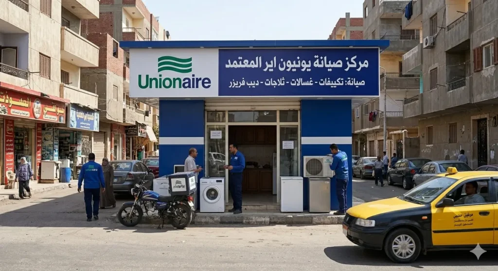 صورة توضيحية عن مركز صيانة اجهزة منزلية من ماركة يونيون اير بمنطقة العجمي بالاسكندرية