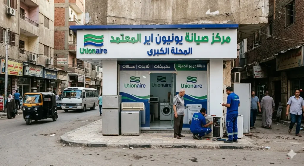 صورة توضح مركز صيانة يونيون اير المحلة