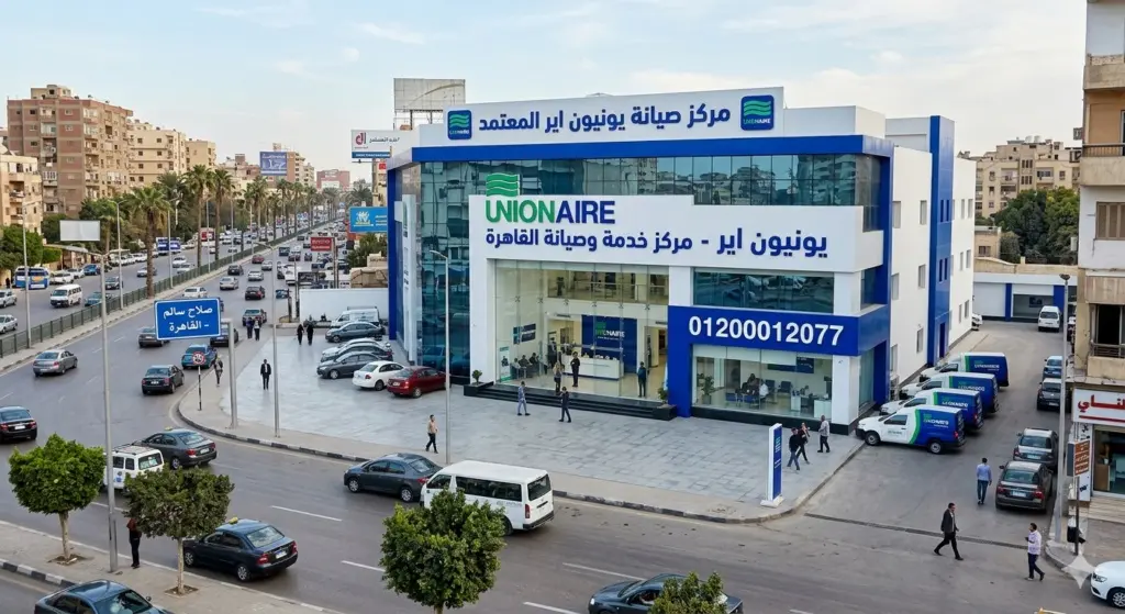 صورة توضح مركز صيانة اجهزة يونيون اير بشارع صلاح سالم