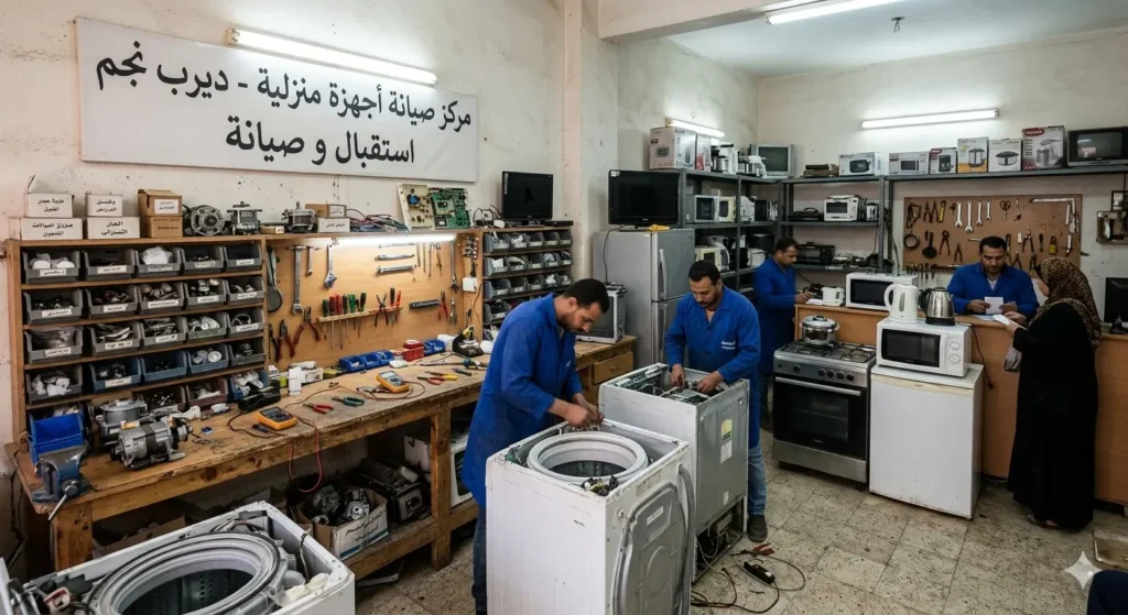 صورة توضح مركز صيانة اجهزة يونيون اير في ديرب نجم من الداخل